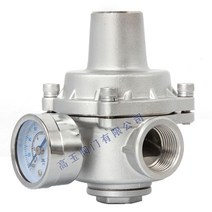 감압변 삼방벨브 수도 압력 배관 용 게이지 정압, 4.스테인리스 DN25 1인치 시계 없음