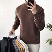 데일트 남자 스판 캐시미어 목폴라 터틀넥 니트 12컬러