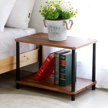 국산튼튼한 조립식 2단 렌지대 전자렌지수납장 다용도주방선반 밥솥다이, 멀바우월넛