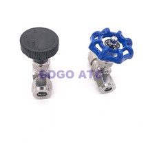 니들 밸브 조정 가능 4 6 8 10 12mm 1/8 인치 하드 튜브 SS304 유량 제어 크레인 스트레이트, 07 1/2