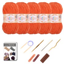 엘리제 마마니트 소프티 베이비 실 5p DIY 세트, 1세트, 06 당근