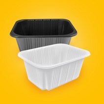 일회용 실링용기 19159호 300개 1650ml 분식 반찬 포장 배달용기 국내생산, 백색(300개)