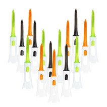 지칸디 골프티 소프트고무 기능성 방향성 더블 롱티 플라스틱 골프티꽂이, 앤틱믹스(83mm)30개