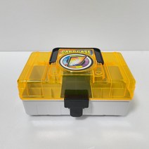 가오레 게임 디스크 칩 박스 보관함 96칸, 투명 옐로우(대)