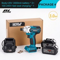 스크류드라이버 전동드라이버 브러시 임팩트 드릴 무선 전기 스크루 3 단 핸드 해머 마키타 배터리용 공구 20V, 13.2Battery 3.0A - 미국