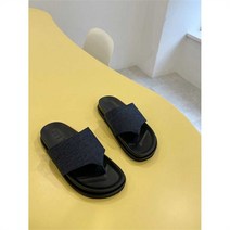 [코지] 여자 베이직 여름철 민자 린넨 스트랩 슬리퍼 쪼리