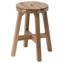 이케아 스콕스타 스툴 내추럴 39x39x45cm 시트지름28cm 아카시아원목, 없음