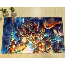 유희왕플레이매트 YuGiOh Exodia Playmat TCG CCG 보드 듀얼 트레이딩 카드 매트 맞춤형 애니메이션 마우스 패드 고무 데스크 존 가방 60x35cm, [02] QW002413A