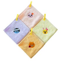 카카오프렌즈 플라워 고리타올, 4개, 라이언