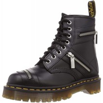 [닥터 마틴]레이스 업 부츠 국내 정품 Core 1460 Bex Zip 8홀 부츠 Black 28 cm