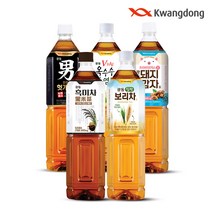 광동 차음료 1.5L 2종12pet 골라담기 옥수수수염차 헛개차 흑미차 밀싹보리차 돼지감자차, 밀싹보리차 1.5L 6입, 옥수수수염차 1.5L 6입