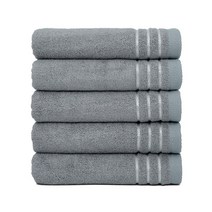 클라우망 뱀부 스트라이프 자연 항균 호텔수건 150g CPBBS150, 진그레이, 15장