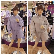 [더데이걸] NC05 바람막이 집업세트2컬러 바스락 바람막이 집업 반바지세트 TGMS23S