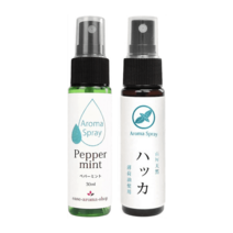 ease 아로마 스프레이 여름 상쾌 민트향 30ml × 2병 세트 (페퍼민트 박하)