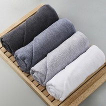 뱀부얀 대나무 수건 150g 10매, 라이트그레이5매+그레이5매, 상세설명 참조