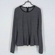 빈티지다온 에린브리니에 여 보카시 플레어 긴팔탑 그레이
