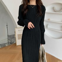 해외직구 봄 가을 롱원피스 루즈핏 하객룩 주름 꾸안꾸룩 스판 사랑스러운 시선집중 연예인 사복 재벌룩