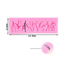 초콜릿 중탕 초코 멜팅 퐁듀 세트 보라색 녹색 잔디 꽃 실리콘 금형 정원 울타리 퐁당 DIY 초콜릿 캔디 케, 02 02