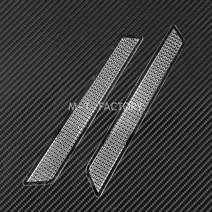 2pcs 오토바이 안장 가방 가드 반사경 커버 abs 플라스틱 할리 투어링 스트리트 글라이드 로드 킹 fltflht 2014-2018, 투명 반사판