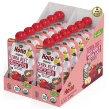 라이브잇 홀레 지브라 비트 프루트 퓨레 & 베지 주스 어린이 스무디 100g, 사과 + 바나나 + 비트쥬스, 60개입