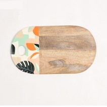 주방 서빙 플래터 북유럽감성 천연 원목 나무도마 48.26 x 24.65cm