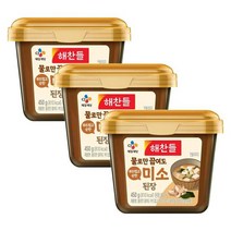 해찬들 물로만 끓여도 부드럽고 순한 미소된장 5분완성 450g, 3개