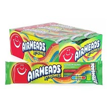 (미국직배) Airheads 에어헤드 익스트림 레인보우 베리 신맛 젤리 버라이어티팩 57g 18개 Airheads Xtremes, 200ml, 1개