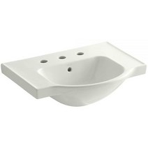 KOHLER K-5248-8-NY Veer 와이드 스프레드 싱크대 세면대 61.9cm(24인치) 모래 언덕, Dune, Dune