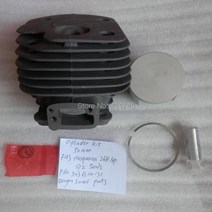 HUS HUSQVARNA 268XP 체인톱 ZYLINDER 용 268 실린더 키트 50MM 피스톤 링 핀 클립 포함 콜벤 어셈블리 503 61 1071