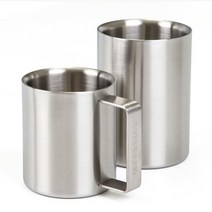 스텐락 이중진공 손잡이 스텐머그컵+올스텐, 340ml