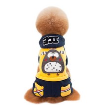 예펫 강아지 고양이 옷 후드 티셔츠 캐릭터 실내복 10, 블루