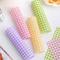 (주)아트인 체크패턴 유산지(100매), 노랑