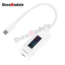 4-30V 0-6.5A LCD 타입-c 전류 및 전압 테스터 USB 컬러 스크린 양방향 지원 QC2.0 3.0 PD VOOC 고속 충전, 02 White