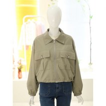 올리브데올리브 밑단 스트링 숏 카라 점퍼 YW4SM559 (498499 )