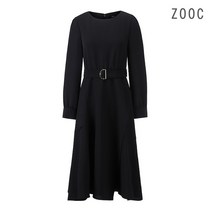 [ZOOC] 언발 훌 배색 투피스형 원피스BK_V221PSE903