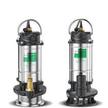 양수기 정화조 수중 지하수 워터 배수 물 모터 펌프, 1.5인치 370W5m 라인 5m 튜브