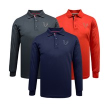 발렌키 삼색테잎 포인트 PK 카라 긴팔 티셔츠 (95-110사이즈)