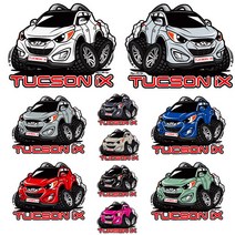 프리스타일 투싼IX 차량용 캐릭터 스티커 자동차캐릭터, 일반원단, 슬릭실버