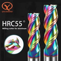 가공기 커팅기 컷팅기 나무홈파기 3 플루트 카바이드 밀링 커터 텅스텐 엔드 밀 1 ~ 20mm HRC55 알루미늄 유리 섬유 아크릴 목재 구리 플라스틱 라우터 비트, 12X55X12X150