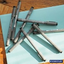 스테들러 피그먼트 라이너 308 잉크펜 /컬러낱색/컬러6본세트, 308 C2-9 / 0.3~2.0mm블랙