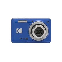 Kodak PIXPRO Friendly Zoom FZ55-BL 16MP 디지털 카메라 5X 광학 줌 28mm 광각 및 2 7인치 LCD 스크린(블루)