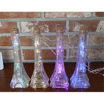 USB LED 전구 에펠탑 모양 유리병 장식 장식용품 홈, A - 믹스