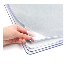 라운드 식탁 매트 맞춤제작 테이블 두꺼운 pvc 방수 뜨거운 절연 고급 대형 아크릴판, 80x150cm, 투명 3.0 둥근 모서리