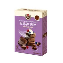 CJ더마켓 홈 베이킹 제과 제빵 빵 만들기 카페 디저트 아이 간식 브라우니믹스 초코 핫 케익 와플 브라우니 쿠키 머핀 깨찰빵 식빵 320G, 9개