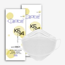 [KT알파쇼핑]꿈에그린 KF94 마스크 대형100매 / 4중 국산원자재 국내생산, 1세트, L/마스크100매
