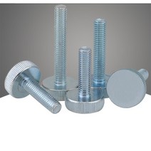 m3 m4 m5 m6 m8 m10 탄소강 플랫 헤드 널링 나사 큰 라운드 헤드 볼트 손으로 꽉 조정 널링 나사, m10x50mm(1개)