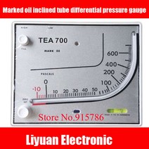 TEA700 표시된 오일 경사 튜브 차압 게이지/사각 압력 게이지/마이크로 테이블