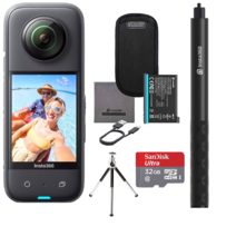 인스타360 X3 72MP Waterproof 5.7K 360° VR AI 액션 카메라 Sports Travel Kit