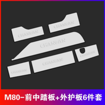이티밴 장안 예행 m60m70m80m90 개조 스테인레스 문턱바 전용 뒷가드 장식 스티커 완비, 옵션18