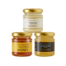 Fortnum & Mason 포트넘앤메이슨 허니 꿀 3종 세트 (각 100g) 슈롭셔 크림드 & 스코티쉬 링 헤더 & 던지니스 비치